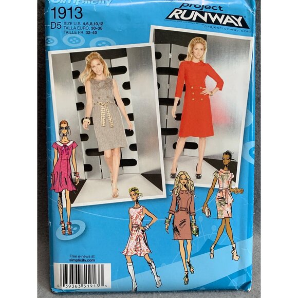Simplicity Misses Dress Sewing Pattern sz 4-12 1913 - uncut - Picture 1 of 3